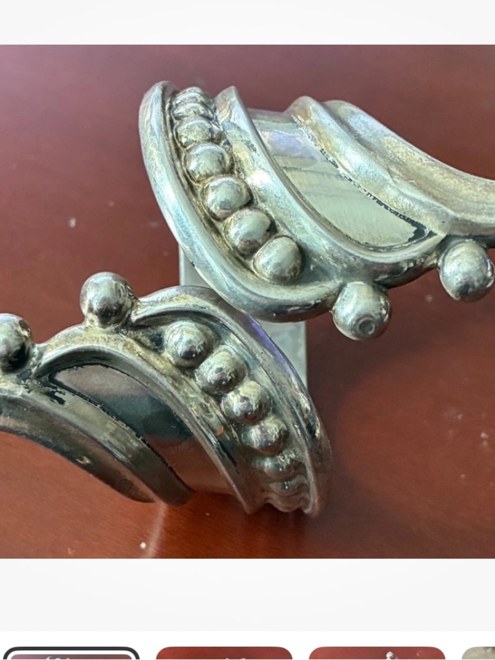 taxco unicorn horn clamp big statement vintage sterling silver bracelet STUNNER - Picture 3 of 9